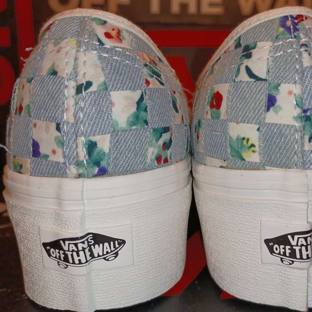 Vans Authentic Stacked Woven Floral Shoes Platform VN0A5KXXZA - Picture 10 of 12